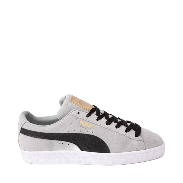 Main view of Mens PUMA Suede Classic Pastime Athletic Shoe - Light Gray / Black