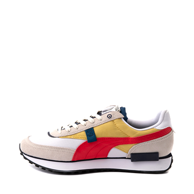 Alternate view of Mens PUMA City Rider Displaced Athletic Shoe - Gray / Multicolor