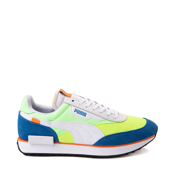 Main view of Mens PUMA Future Rider Play On Athletic Shoe - Neon Multicolor