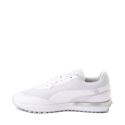 Alternate view of Mens PUMA City Rider Molded Athletic Shoe - White / Silver