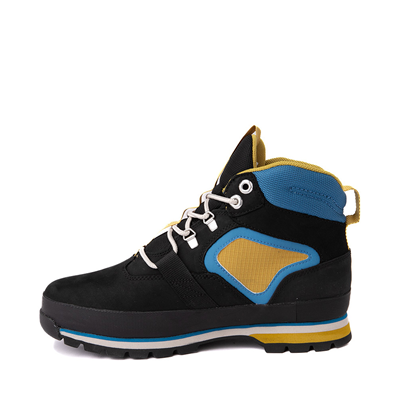Alternate view of Mens Timberland Euro Hiker Boot - Black / Yellow / Blue