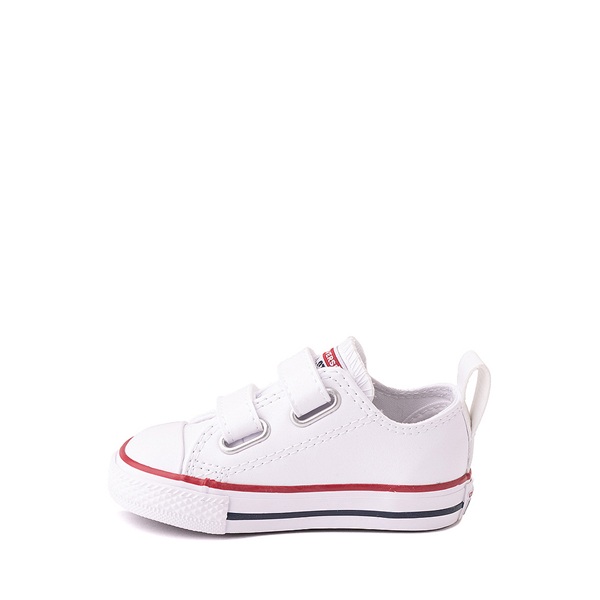 alternate view Converse Chuck Taylor All Star 2V Lo Leather Sneaker - Baby / Toddler - WhiteALT1