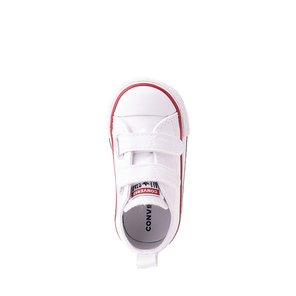 alternate view Converse Chuck Taylor All Star 2V Lo Leather Sneaker - Baby / Toddler - WhiteALT2