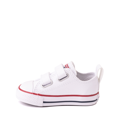 Alternate view of Converse Chuck Taylor All Star 2V Lo Leather Sneaker - Baby / Toddler - White