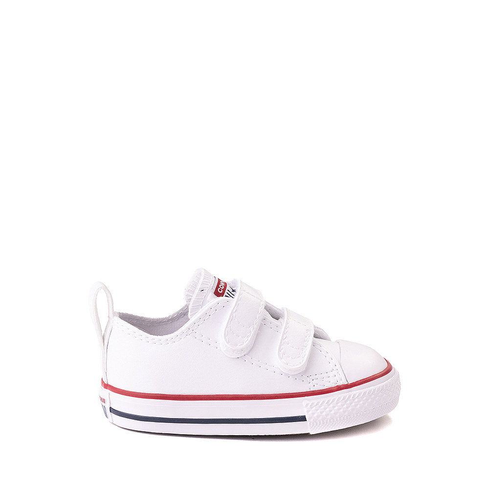 Converse Chuck Taylor All Star 2V Lo Leather Sneaker - Baby / Toddler - White