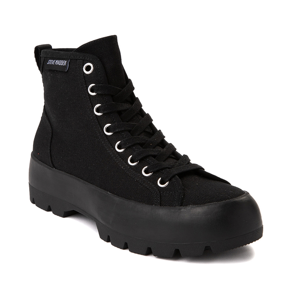 alternate view Womens Steve Madden Lynet Platform Sneaker - Black MonochromeALT5