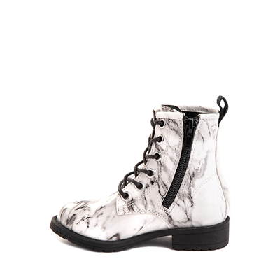 Alternate view of MIA Taunya Combat Boot - Toddler / Little Kid - Marbled Black / White