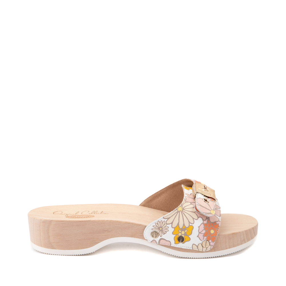 Womens Dr. Scholl's Original Slide Sandal - White / Floral