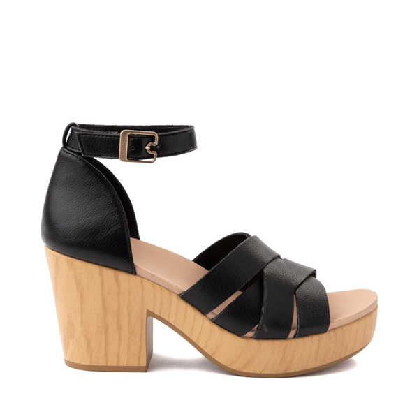 Womens Dr. Scholl's Blissful Block Heel Sandal - Black