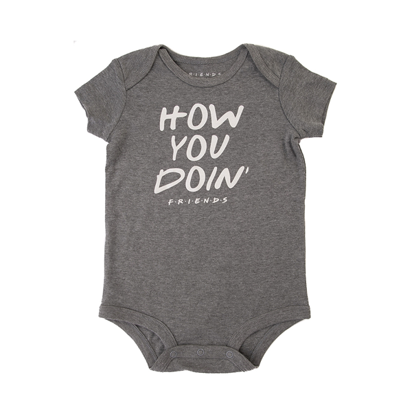 Main view of How You Doin' Snap Tee - Baby - Heather Gray