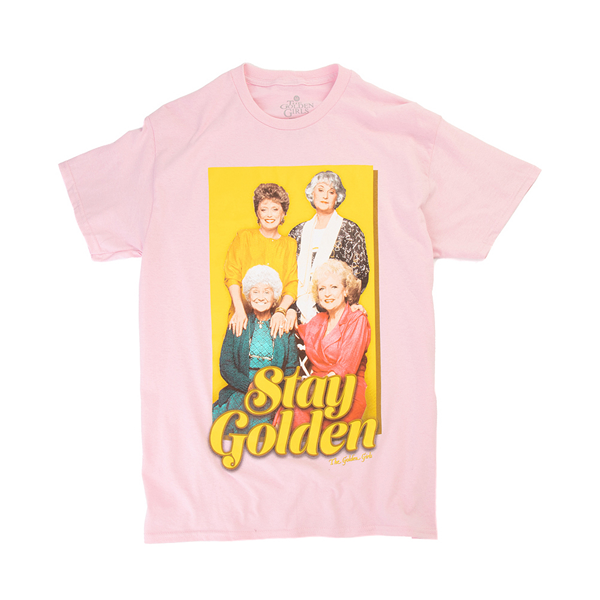 Main view of Womens Stay Golden Tee - Light Pink