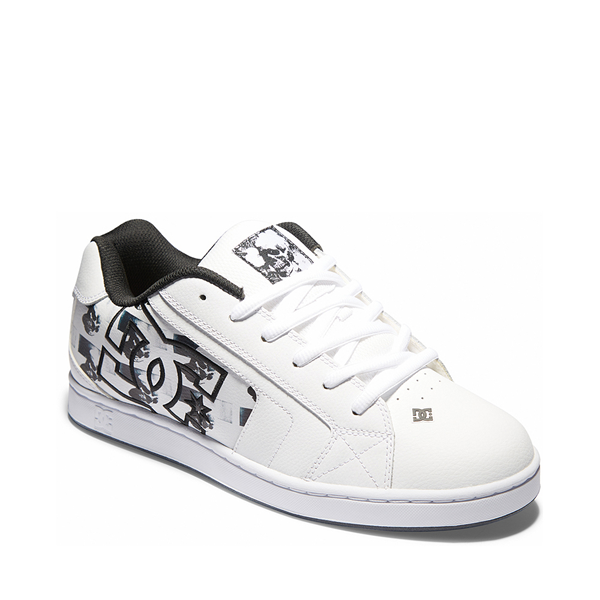 alternate view Mens DC x Andy Warhol Net Life and Death Skate Shoe - WhiteALT5