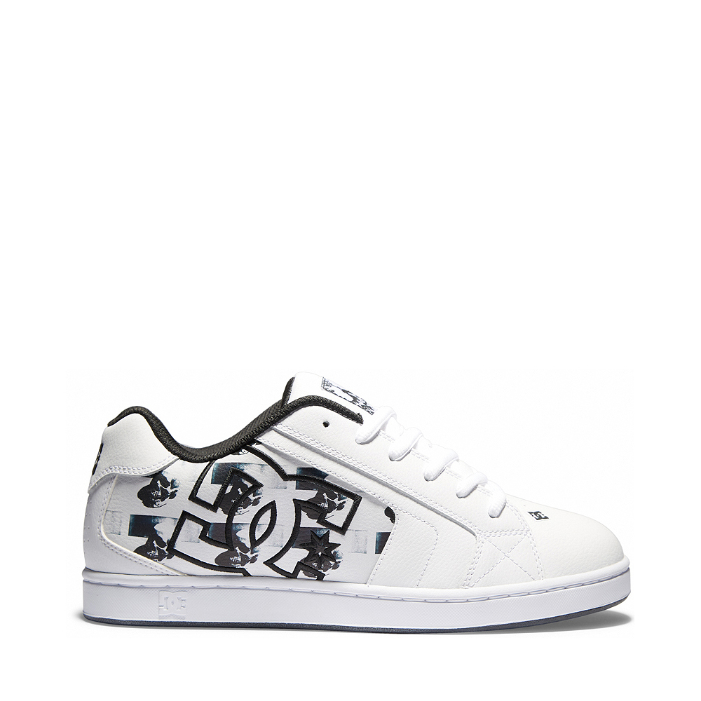 Mens DC x Andy Warhol Net Life and Death Skate Shoe - White