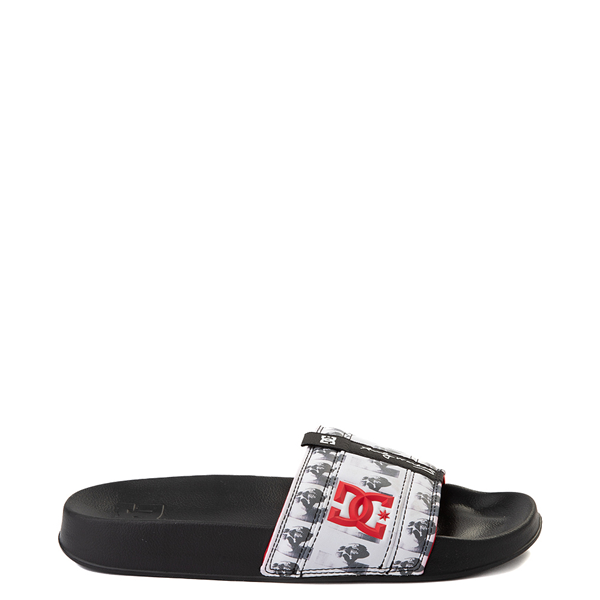 Main view of Mens DC x Andy Warhol Lynx Life and Death Slide Sandal - Black / White
