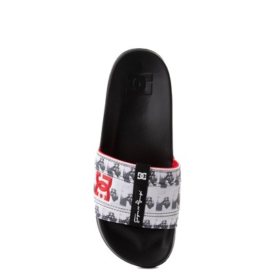 Alternate view of Mens DC x Andy Warhol Lynx Life and Death Slide Sandal - Black / White