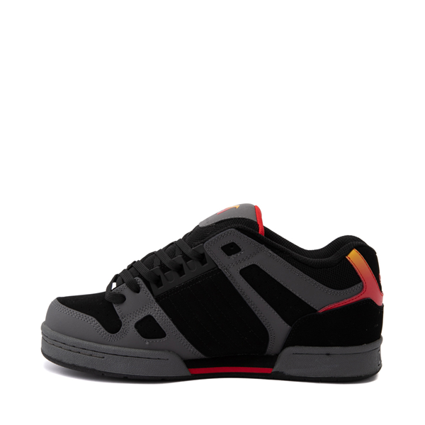 alternate view Mens DVS Celsius Skate Shoe - Charcoal / Black / RedALT1