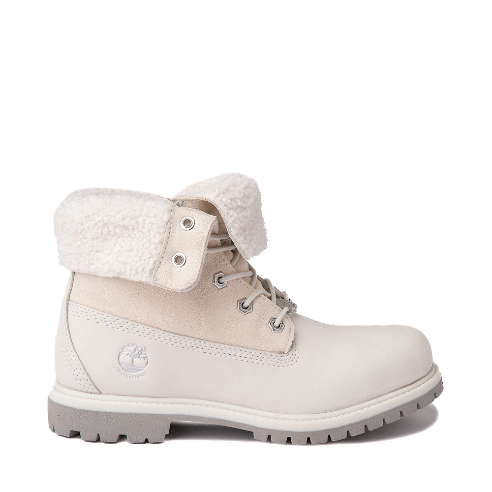 Womens Timberland Authentics Roll-Top Boot - White
