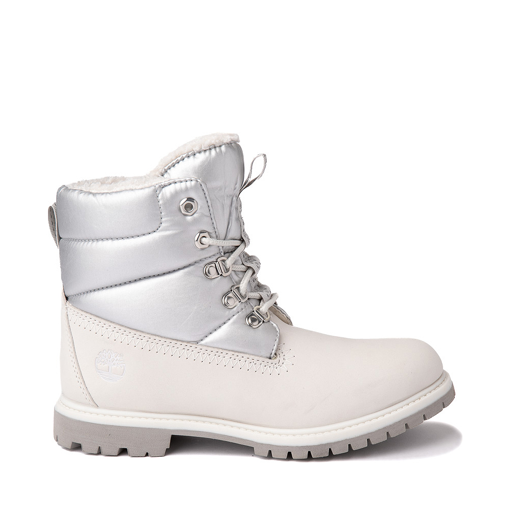Womens Timberland 6" Premium Puffer Boot - White