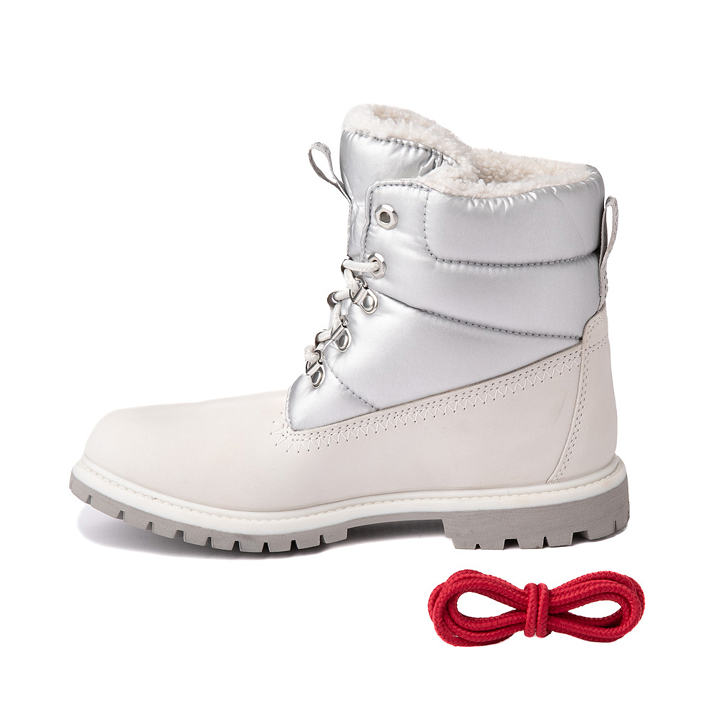kleermaker Kikker Geniet Womens Timberland 6" Premium Puffer Boot - White | Journeys
