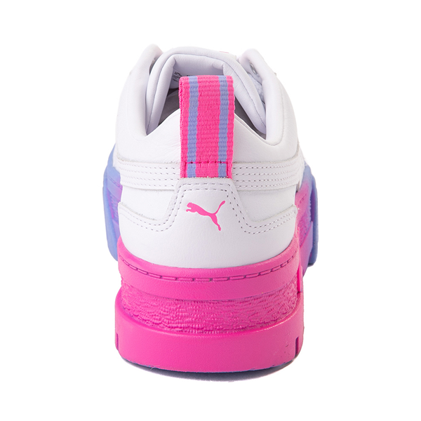 alternate view Womens PUMA Mayze Fade Platform Athletic Shoe - White / Pink / BlueALT4