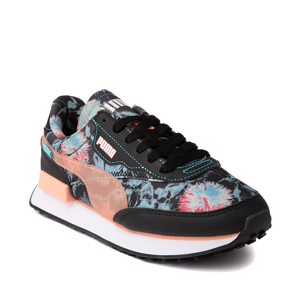 Womens Puma Future Rider Hf Athletic Shoe Black Floral Journeys