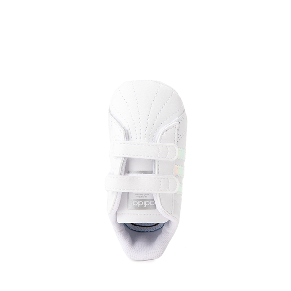 alternate view adidas Superstar Athletic Shoe - Baby - Cloud White / IridescentALT2