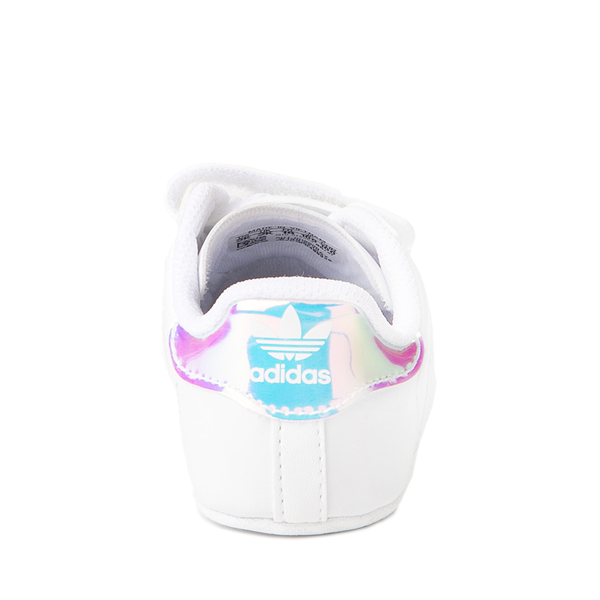 alternate view adidas Superstar Athletic Shoe - Baby - Cloud White / IridescentALT4