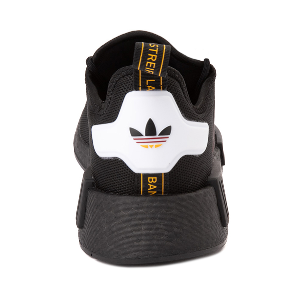 alternate view Mens adidas NMD R1 Athletic Shoe - Black / White / Team Power RedALT4