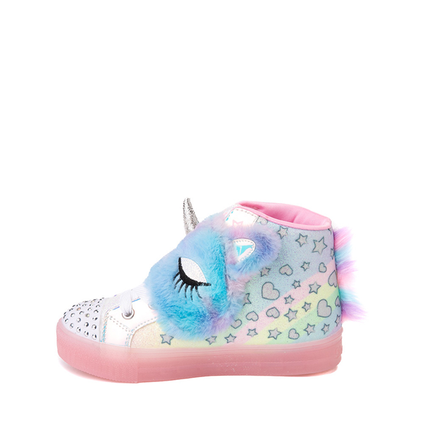 alternate view Skechers Twinkle Toes Shuffle Brights Magic Dreams Sneaker - Little Kid - Light PinkALT1B