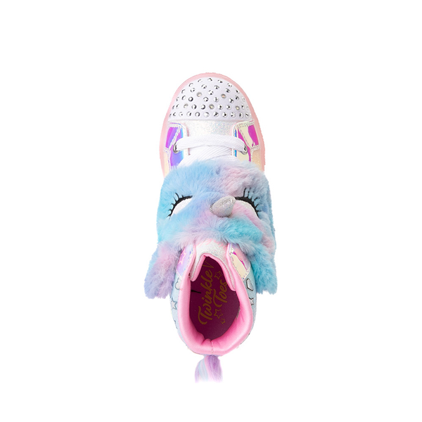 alternate view Skechers Twinkle Toes Shuffle Brights Magic Dreams Sneaker - Little Kid - Light PinkALT2