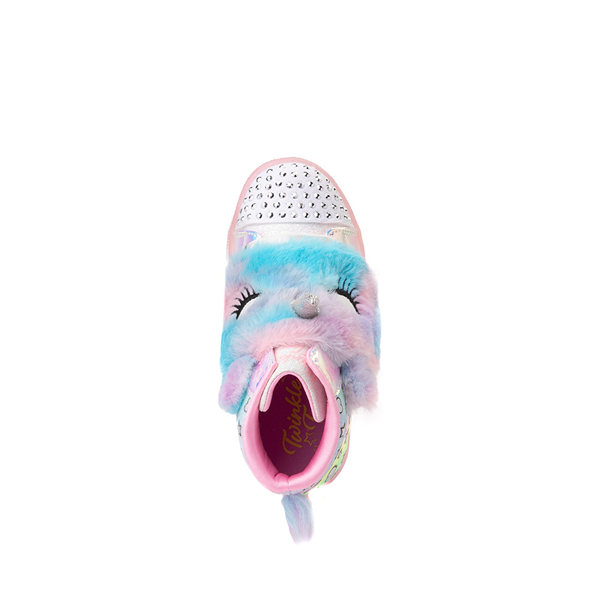 alternate view Skechers Twinkle Toes Shuffle Brights Magic Dreams Sneaker - Toddler - Light PinkALT2