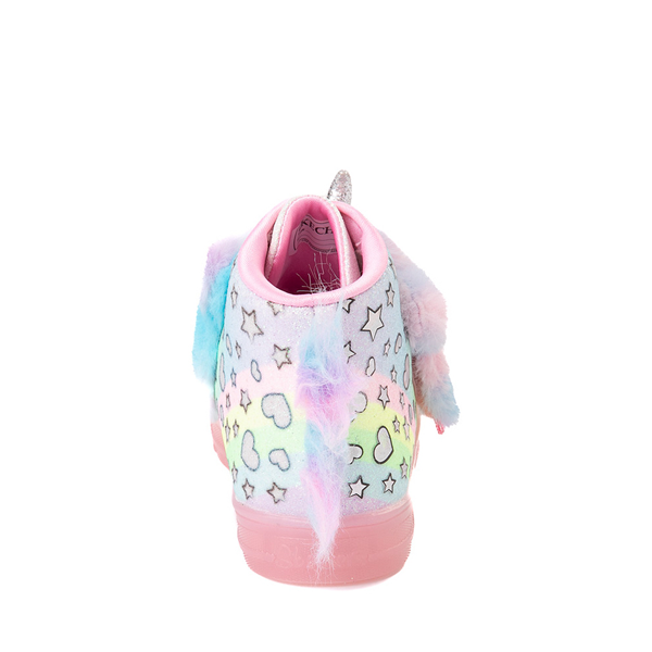 alternate view Skechers Twinkle Toes Shuffle Brights Magic Dreams Sneaker - Toddler - Light PinkALT4