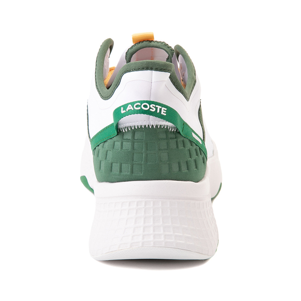 alternate view Mens Lacoste Court Drive Athletic Shoe - White / Green / YellowALT4