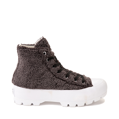 Alternate view of Womens Converse Chuck Taylor All Star Hi Lugged Sherpa Sneaker - Gray