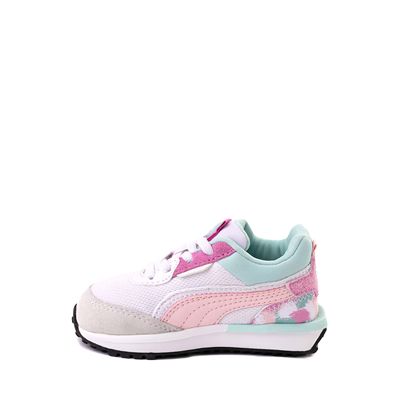 Alternate view of PUMA City Rider Fly-mingo Athletic Shoe - Baby / Toddler - White / Pink / Mint