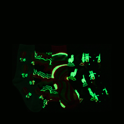 Alternate view of Glow Crew Socks 5 Pack - Toddler - Multicolor