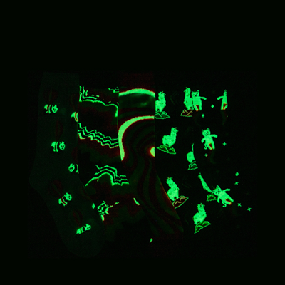 Alternate view of Glow Crew Socks 5 Pack - Little Kid - Multicolor