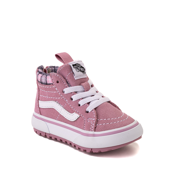Vans Sk8-Hi Zip MTE-1 Skate Shoe - Baby / Toddler - Plaid Lilas | Journeys