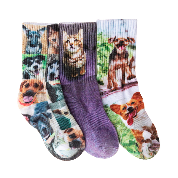 Main view of Cuddles Crew Socks 3 Pack - Toddler - Multicolor