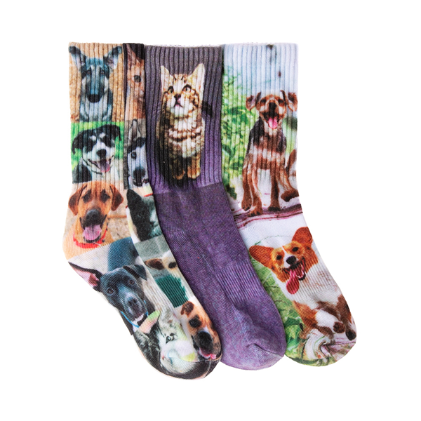 Main view of Cuddles Crew Socks 3 Pack - Little Kid - Multicolor