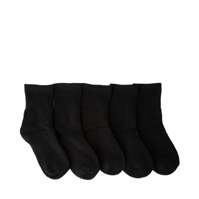 Basic Crew Socks 5 Pack - Little Kid - White