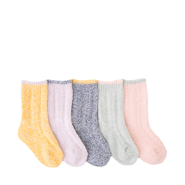 Alternate view of Super Soft Cable Knit Crew Socks 5 Pack - Toddler - Multicolor