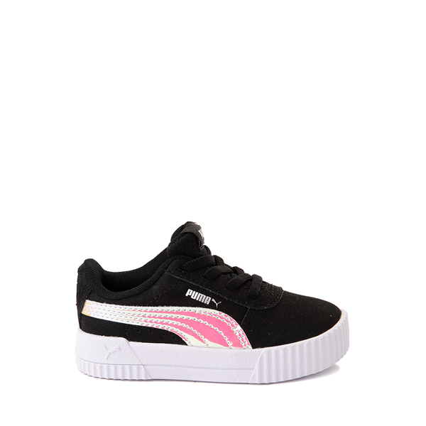 Main view of PUMA Carina Holo Athletic Shoe - Baby / Toddler - Black / Silver