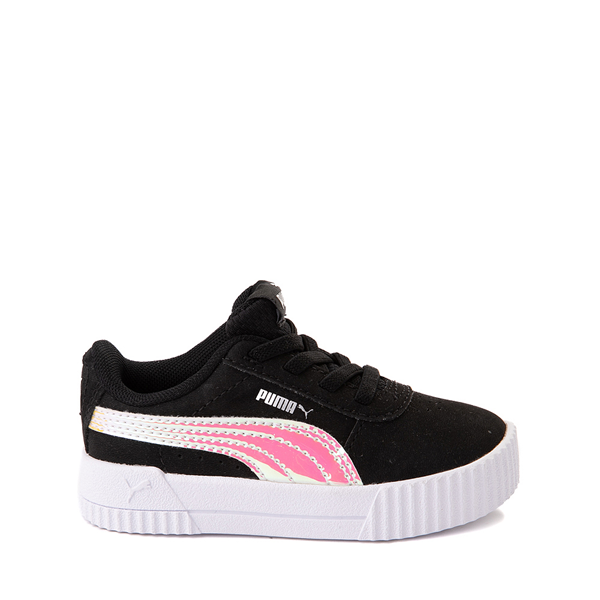 Main view of PUMA Carina Holo Athletic Shoe - Baby / Toddler - Black / Silver
