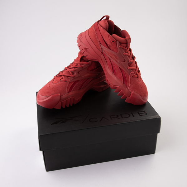 alternate view Womens Reebok x Cardi B Club C V2 Athletic Shoe - RedALT1D