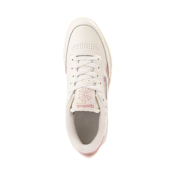 alternate view Womens Reebok Club C Double Athletic Shoe - Chalk / Smokey RoseALT2