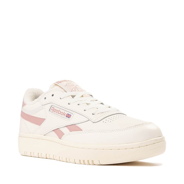 alternate view Womens Reebok Club C Double Athletic Shoe - Chalk / Smokey RoseALT5