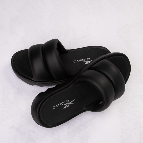 Main view of Womens Reebok x Cardi B Slide Sandal - Black