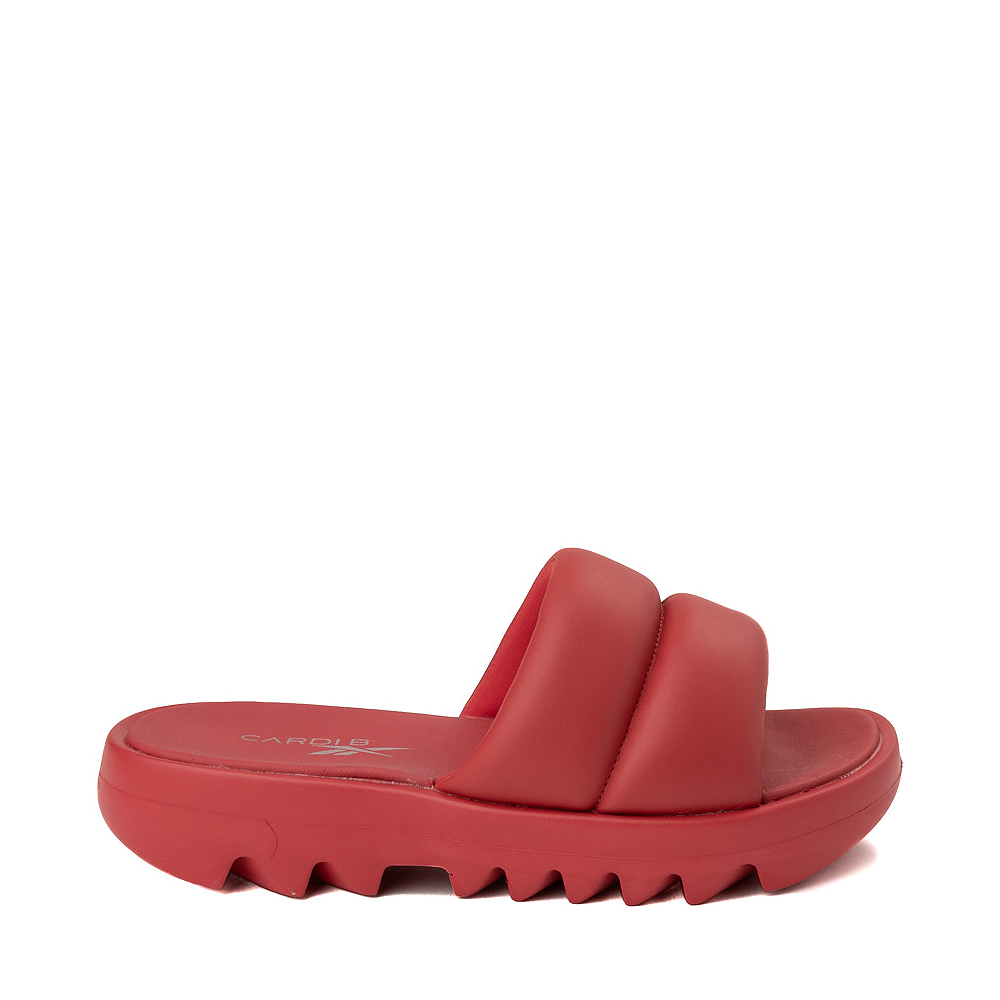 Womens Reebok Cardi B Slide Sandal Red | Journeys