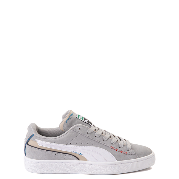 Main view of PUMA Suede Displaced Athletic Shoe - Big Kid - Gray